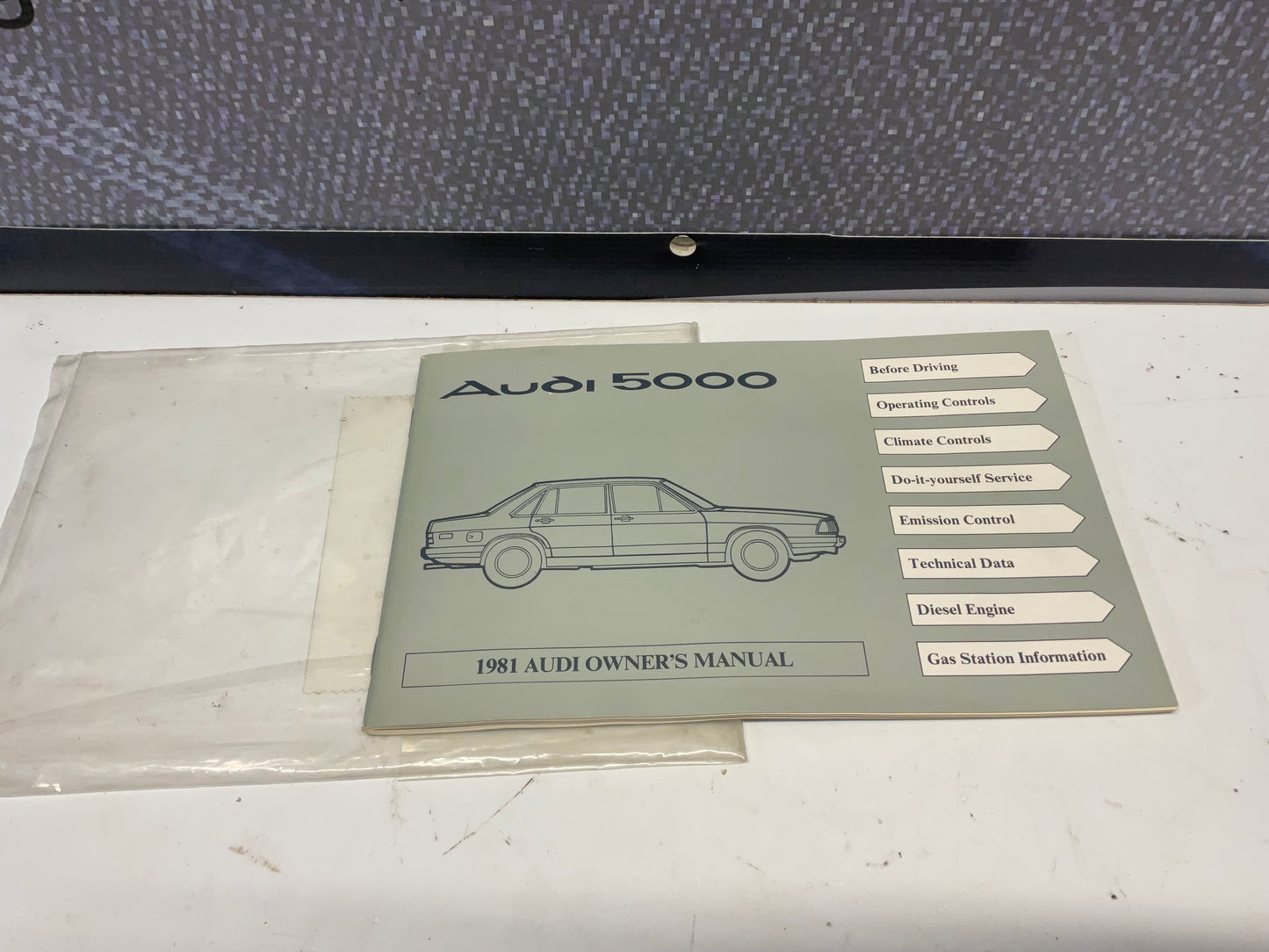 1981 Audi 5000 Owners Manual NOS